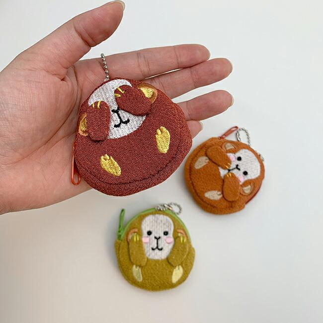 コインケース かわいい まるころシリーズ お猿さん 申 サル 猿 縁起物