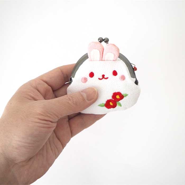 がま口財布 小銭入れ コインケース かわいい うさぎ がまぐち 花 がま口財布 小銭入れ コインケース かわいい うさぎ がまぐち 花