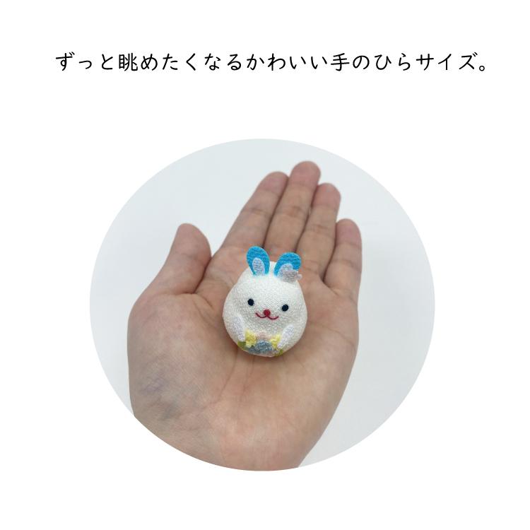 【KV008】10cm級 おきあがりこぼし カバノヴァ　うさぎ kiko+ 木製起き上がりこぼし うさぎ2個セット / usagi
