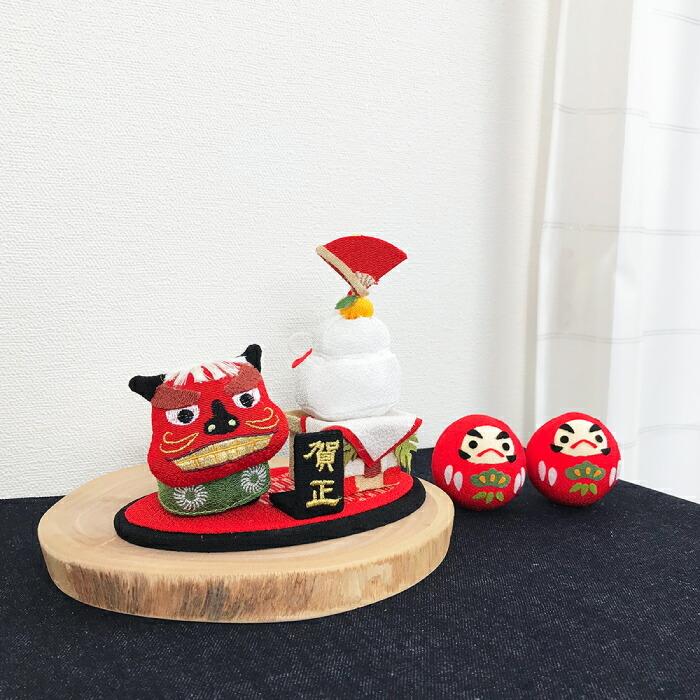 置物 おしゃれ 季節飾り 正月飾り おしゃれ 置物 季節 1月 お正月置き飾り 獅子舞 鏡餅 招福 新春 縁起物正月飾り お年賀 玄関飾り ちりめん細工館 Sisi 002 ちりめん細工館 Yahoo 店 通販 Yahoo ショッピング