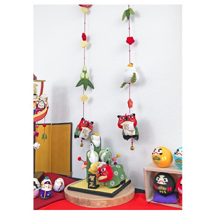 吊るし飾り つるし飾り 壁飾り インテリア ドア 飾り 獅子舞シリーズ