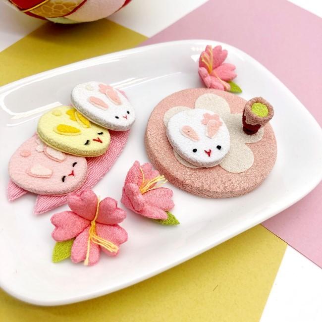 ちりめん飾り 置物 ちりめん細工 キット ミニチュア細工 うさぎの