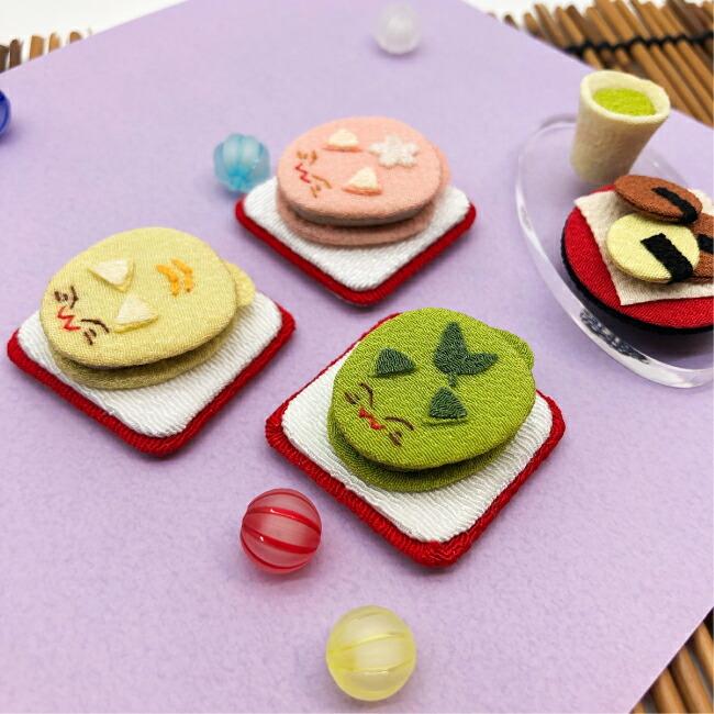 ちりめん飾り 置物 ちりめん細工 キット ミニチュア細工 和菓子な動物