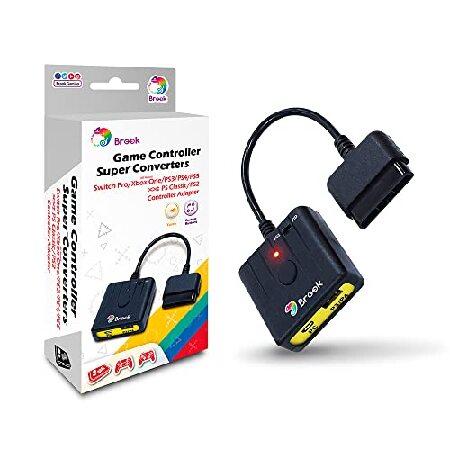 Brook Super Converter - PS4/3 to PS2/1 Support Switch Pro/Xbox One/PS5/PS4/PS3 Controllers on PS2/PS1/PS Classic Retro Consoles Controller Conve