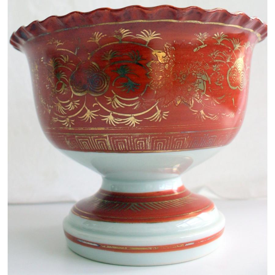 九谷焼 1423/中古・金彩部分にはがれあり！/九谷焼 九谷永楽