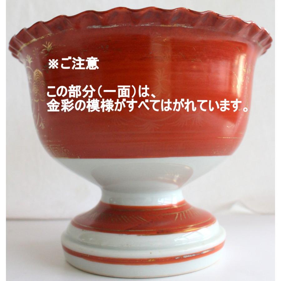 九谷焼　九谷　永楽　赤絵　金彩　明治九谷　１客 九谷焼 永楽 金彩 赤絵 油壺 骨董 古九谷 アンティーク