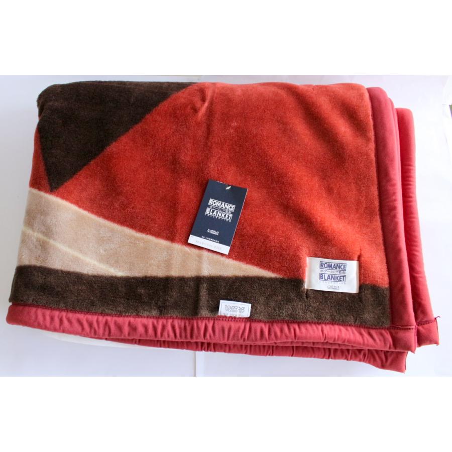 1512/未使用・長期保管品/ロマンス小杉 ボアーミンク毛布 140×200 2枚