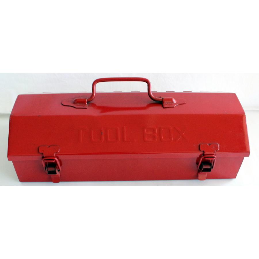 ツールBOX　赤　中古品 1587/金物店・店頭販売品・凹みあり/ツールボックス 赤 ☆TOOL BOX