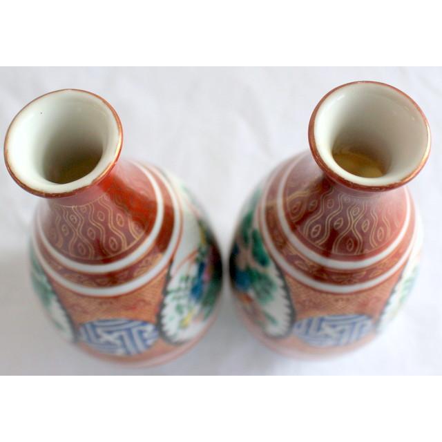 九谷焼 160/☆中古☆九谷焼 九谷庄三印 酒器 徳利2点 ☆長期保管