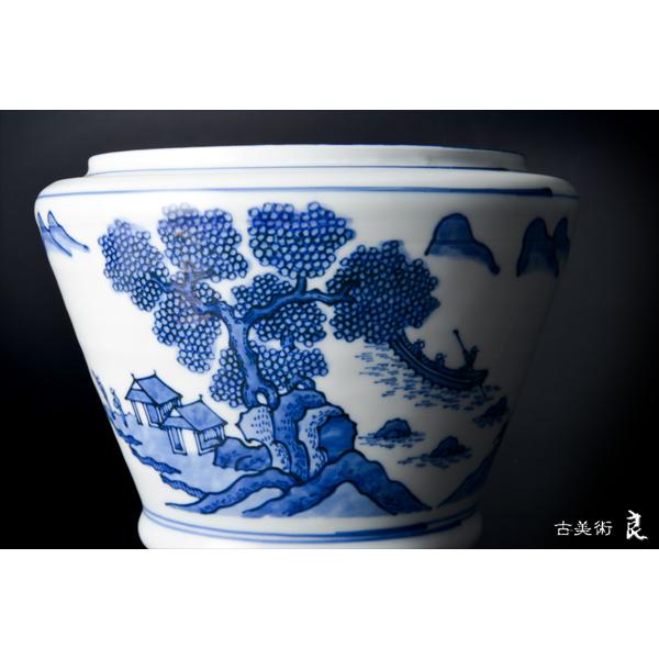 ♢有田焼 胡窯 赤絵 楼閣山水図 四方鉢 向付 九谷焼 茶道具 工芸品