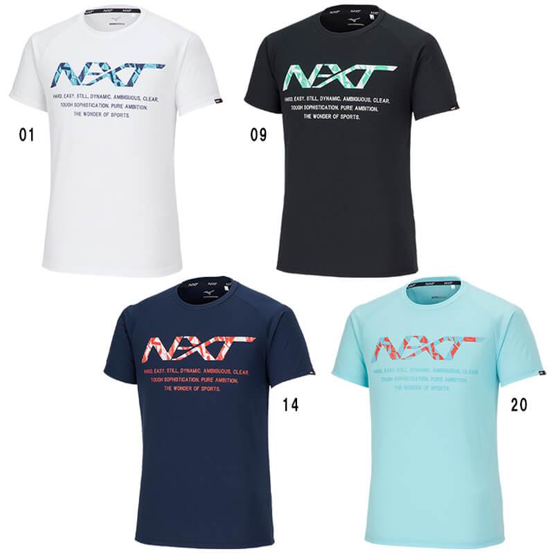 ミズノ N-XT Ｔシャツ 32JAA215 ユニセックス 2023SS バドミントン テニス ソフトテニス トレーニングウェア ゆうパケット(メール便)対応｜chispo-b｜02