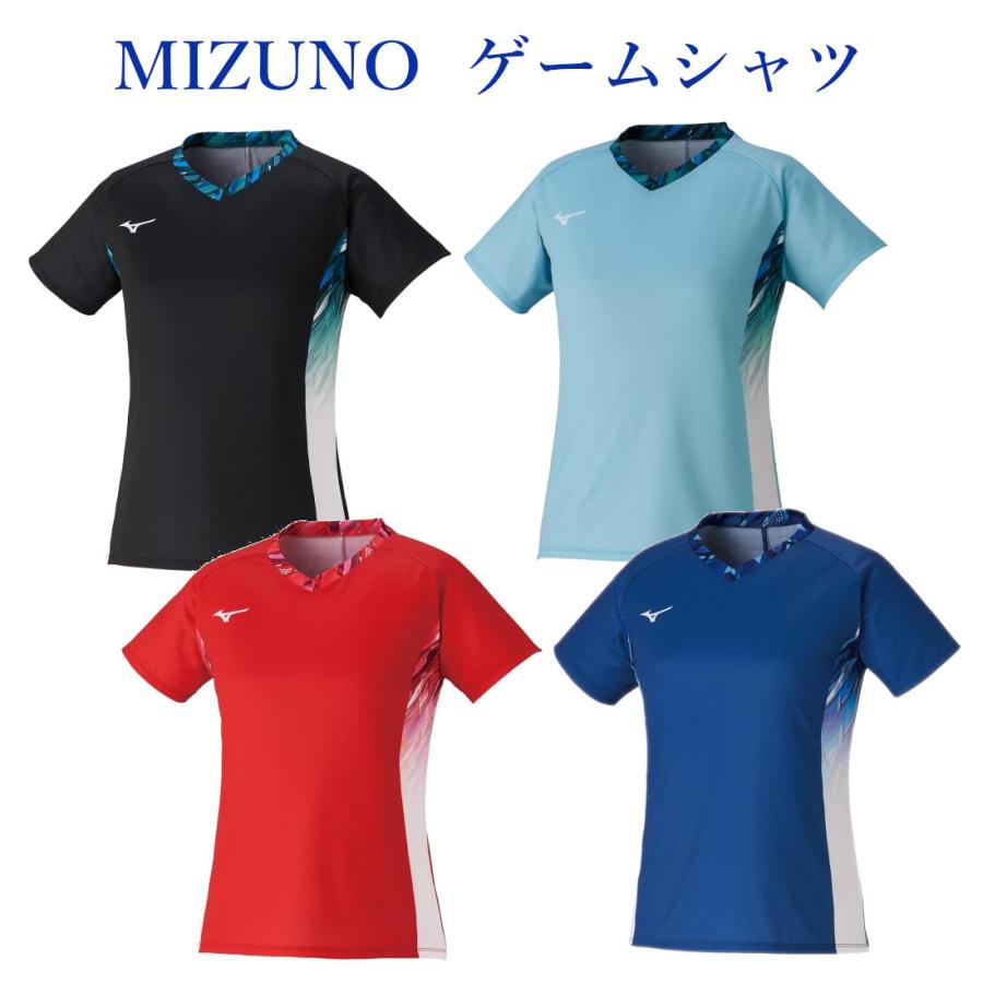 ミズノ クイックドライゲームシャツ 72MA1223 レディース 2021SS ゆうパケット(メール便)対応 バドミントン テニス ソフトテニス シャツ