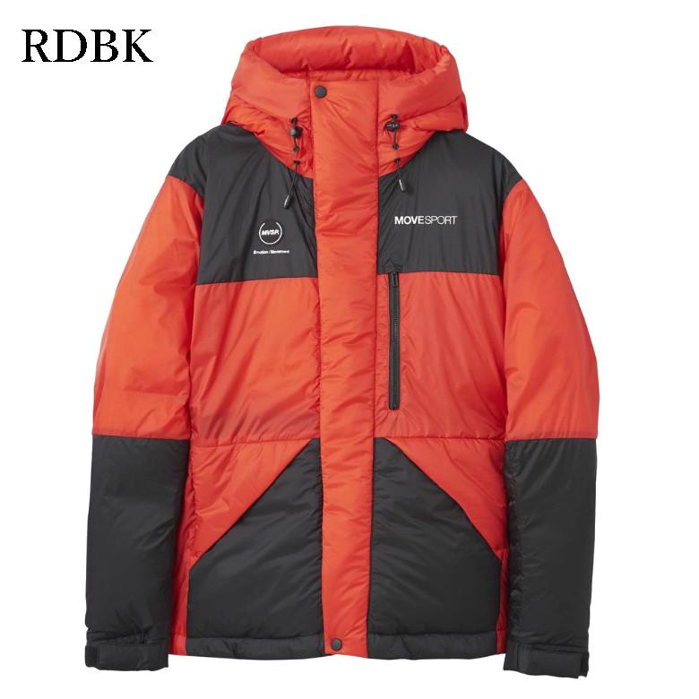 MOVE SPORTダウンジャケット DM RMJ044オレンジブラック半額以下 MOVE