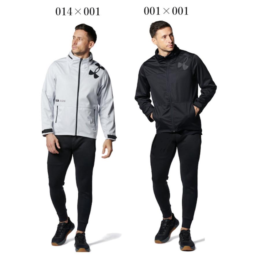 【美品】UNDER ARMOUR　トライジャケット&パンツ　メンズM　黒　中綿 UNDER ARMOUR アンダーアーマー UAアーマーニット ウインド