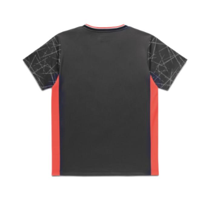 YONEX ユニゲームシャツ（フィットスタイル） 10758Y 黒/橙 YONEX（ヨネックス） ゲームシャツ(フィットスタイル) 10758Y メンズ