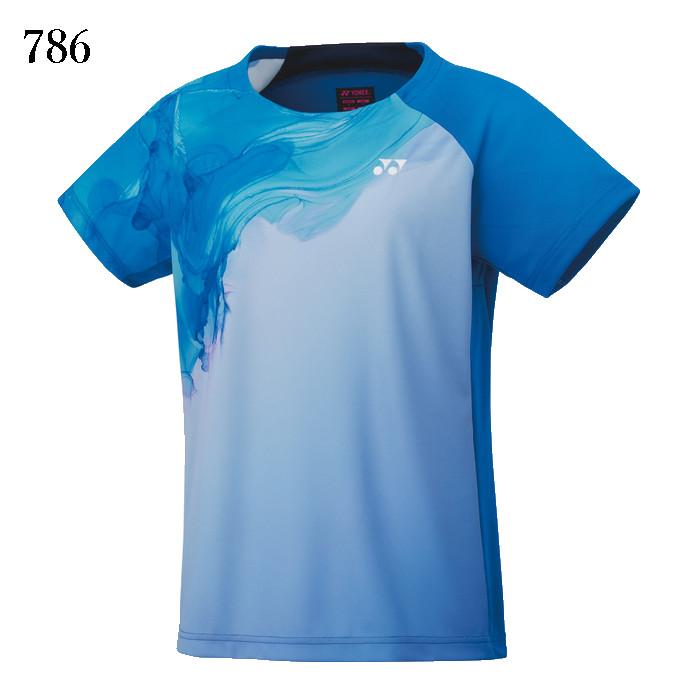 バドミントン　青　シャツ　ゲームシャツ YONEX ヨネックス バドミントン レディース ゲームシャツ 20887