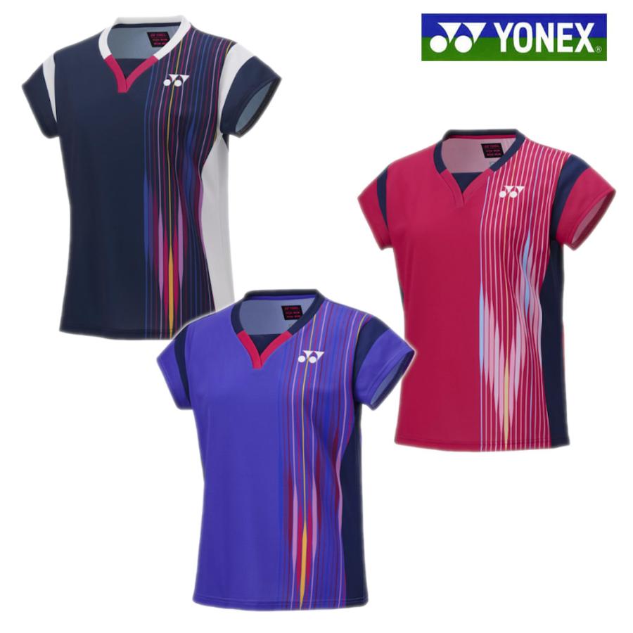 ヨネックス ウィメンズゲームシャツ 20913Y M ネイビー/ピンク YONEX（ヨネックス） ゲームシャツ 20913Y レディース 2025SS