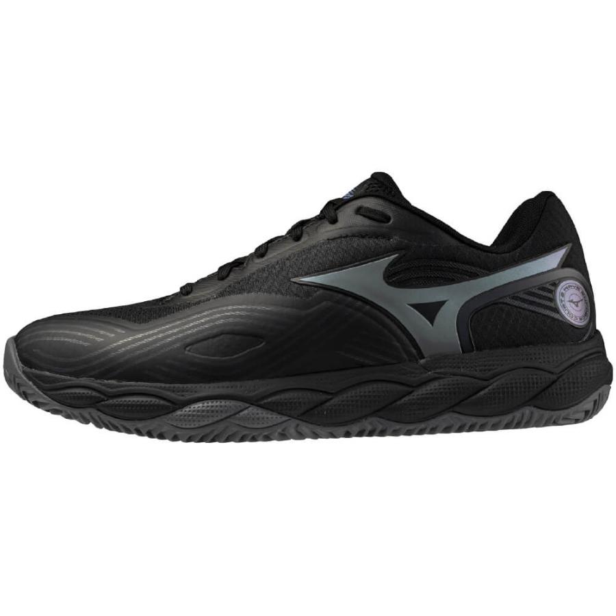 Mizuno テニスシューズ ワイド ブラック MIZUNO（ミズノ） テニスシューズ ウエーブエンフォースCOURT2 WIDE OC