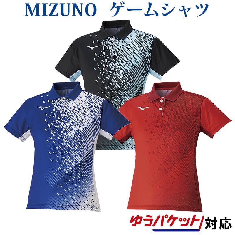 Mizuno バドミントン レディース シャツ ブラック　Lサイズ MIZUNO（ミズノ） バドミントン ゲームシャツ 62JA2205 レディース