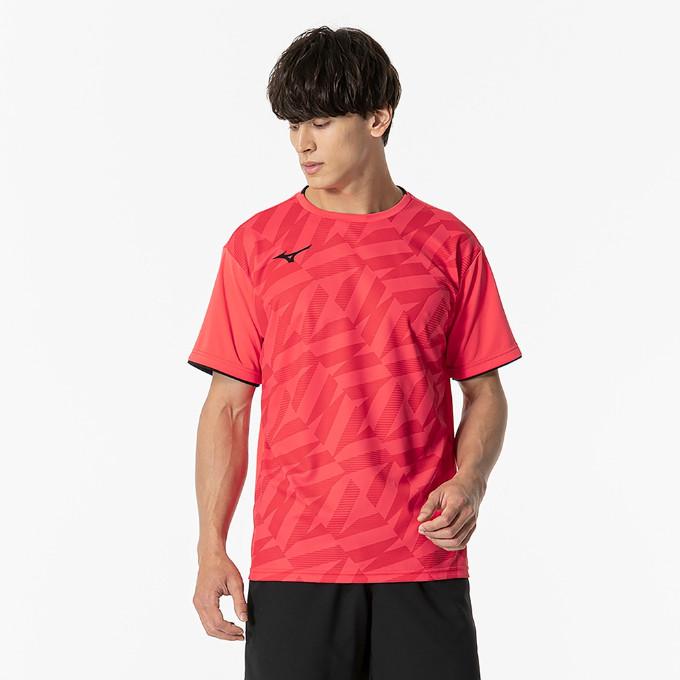 【62%OFF】ハイドロゲン・テニス★インレイテックＴシャツ★未使用★Sレッド MIZUNO（ミズノ） ゲームシャツ 62JAB028 ユニセックス 2024SS