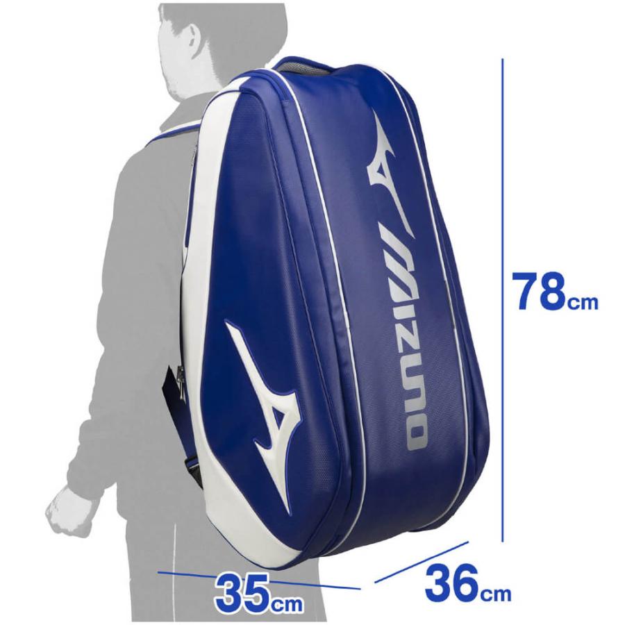 MIZUNO（ミズノ） ラケットバッグ(9本入れ)TOUR09g 63GD3002 テニス