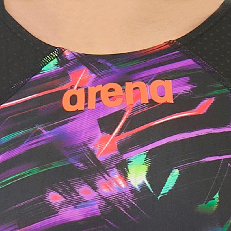 arena 競泳水着 紫色 ピンク紐1回だけ使用しました。 arena 競泳水着