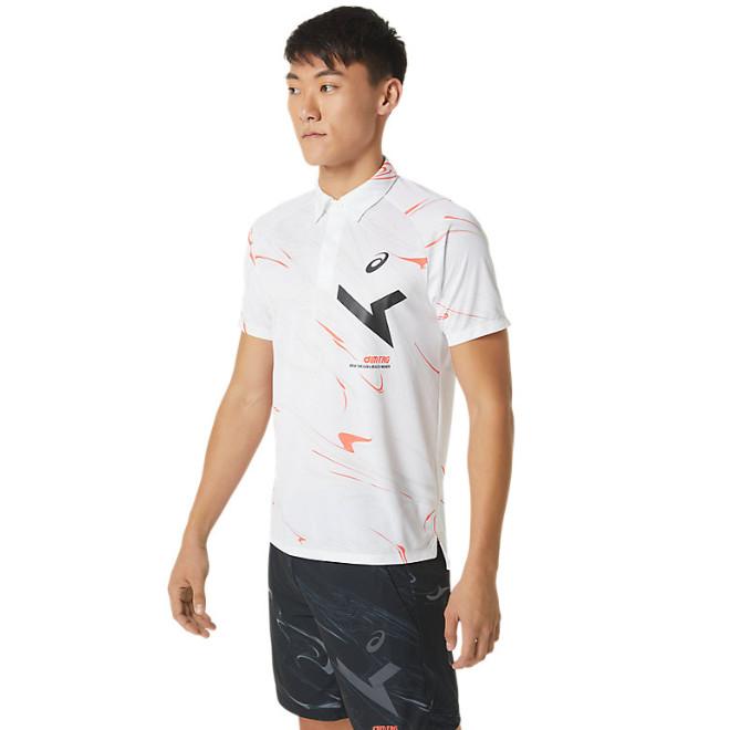 ASICS（アシックス） A-I-Mドライグラフィックボタンダウンポロシャツ