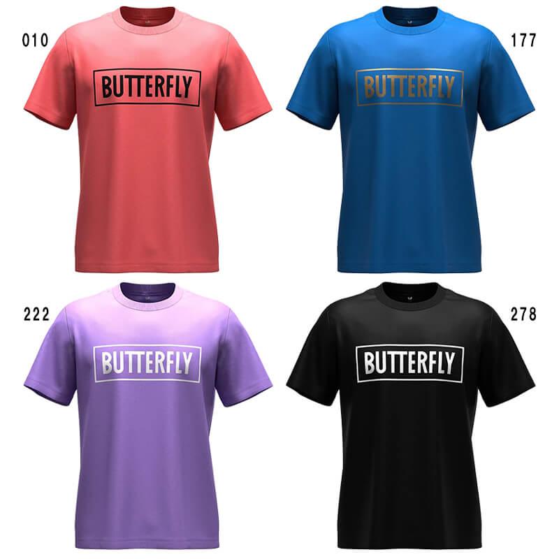 LGB バタフライTシャツ　サイズS バタフライ（Butterfly） BL・Tシャツ3 47210 2025SS 卓球 Tシャツ