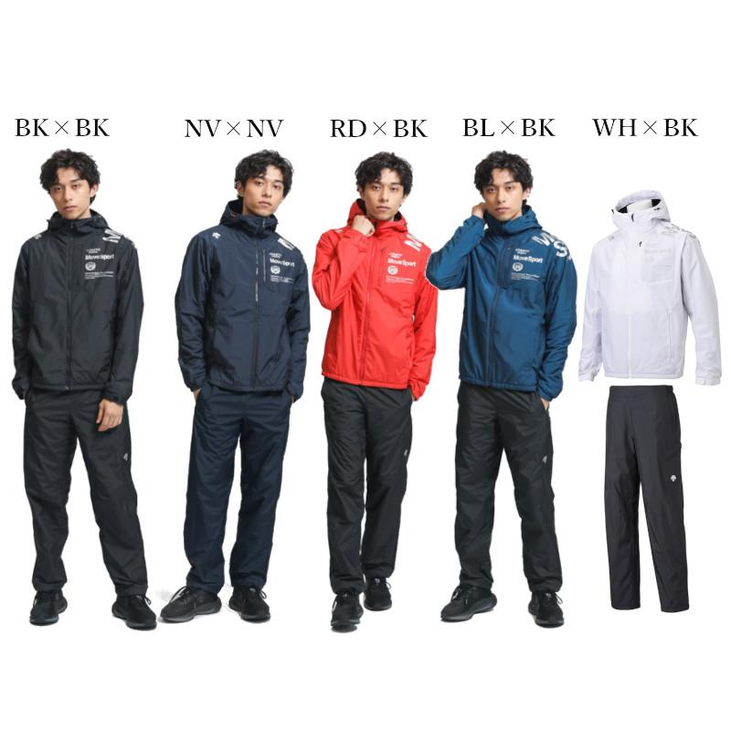 DESCENTE デサント EKS+THERMO セットアップ M 上下 紺 DESCENTE（デサント） EKS plus THERMO フーデッドジャケット・パンツ