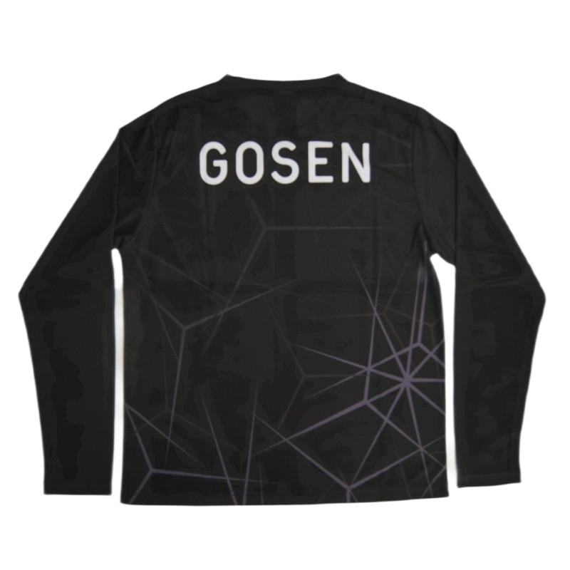 GOSEN 長袖　ロンT ブラック ハイジャパ　2025 GOSEN（ゴーセン） 2025年秋企画 昇華ロングスリーブTシャツB JPT60