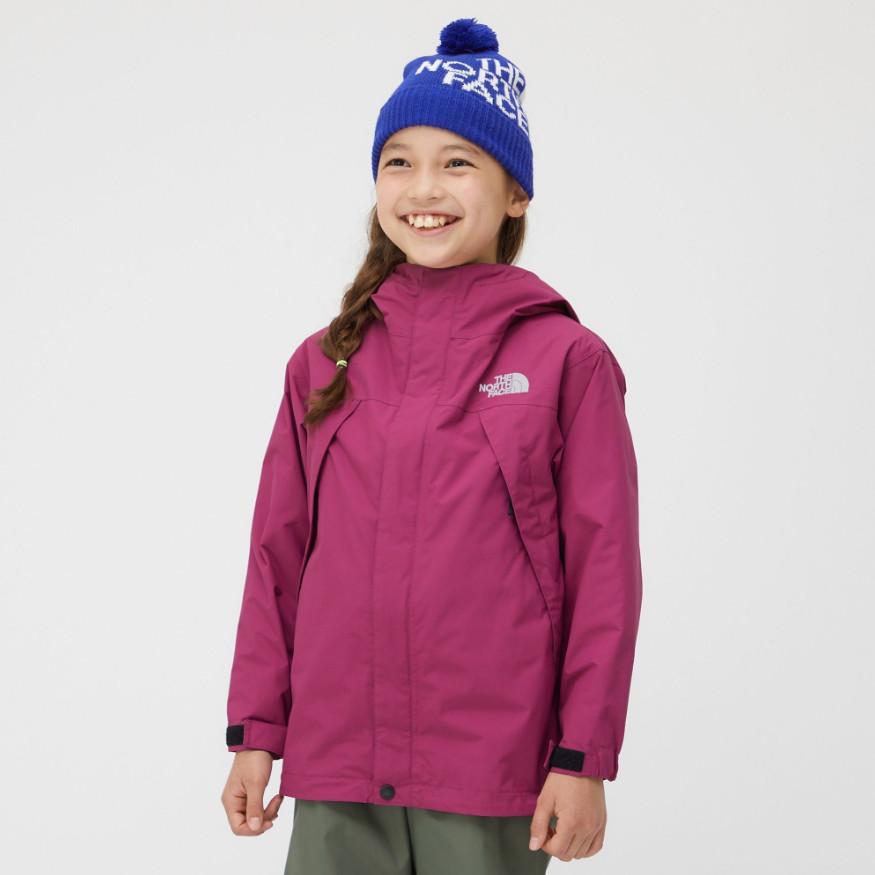 新品同様♡ノースフェイスキッズ♡NPJ62275♡パープル♡110 THE NORTH FACE（ザ ノースフェイス） キッズ スクープジャケット