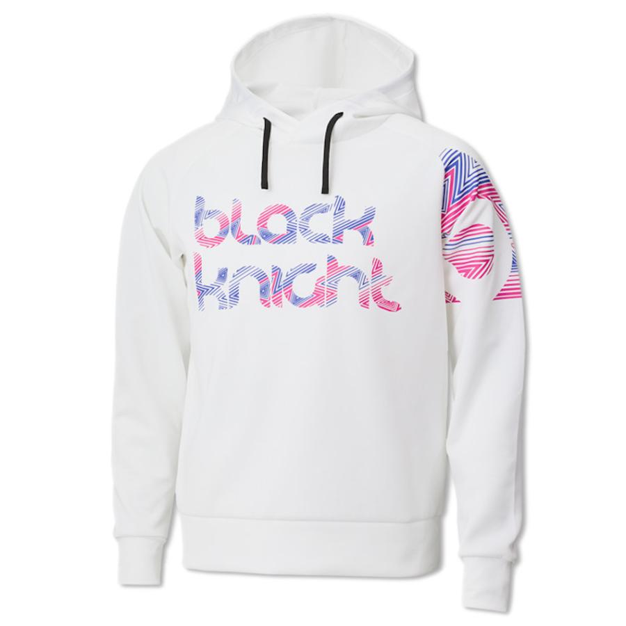 black knight ブラックナイト ストレッチニットプリントフードパーカー