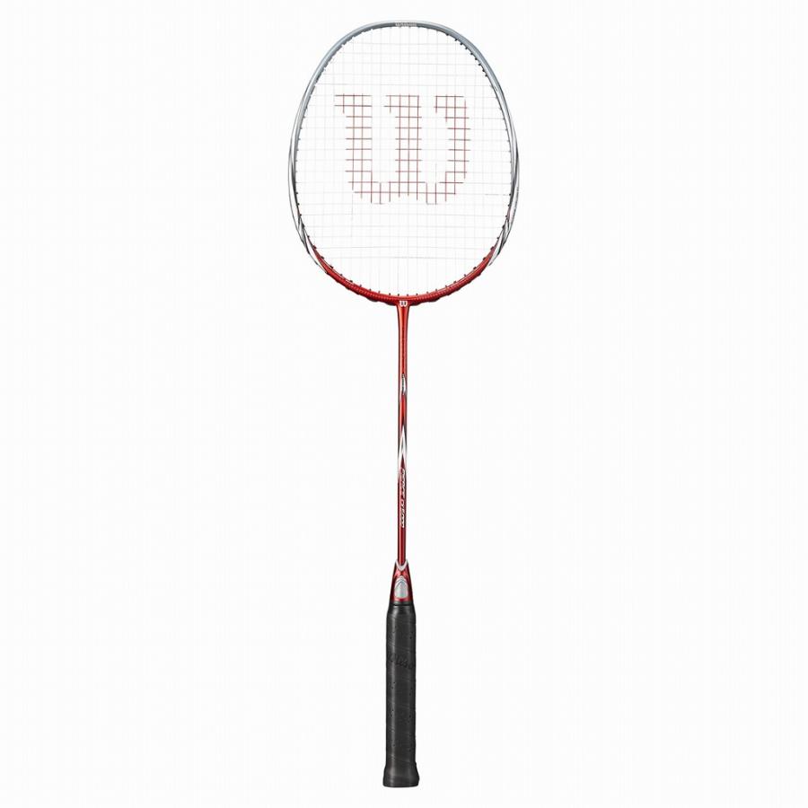 【美品】Wilson FIERCE CX5000 バドミントンラケット FIERCE ウイルソン バドミントンラケット フィアース CX5000 レッド