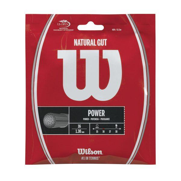 ウイルソン ナチュラルガット 16 (1.30mm) wrz999800 硬式テニス テニス ストリング ガット Wilson2017年春夏モデル