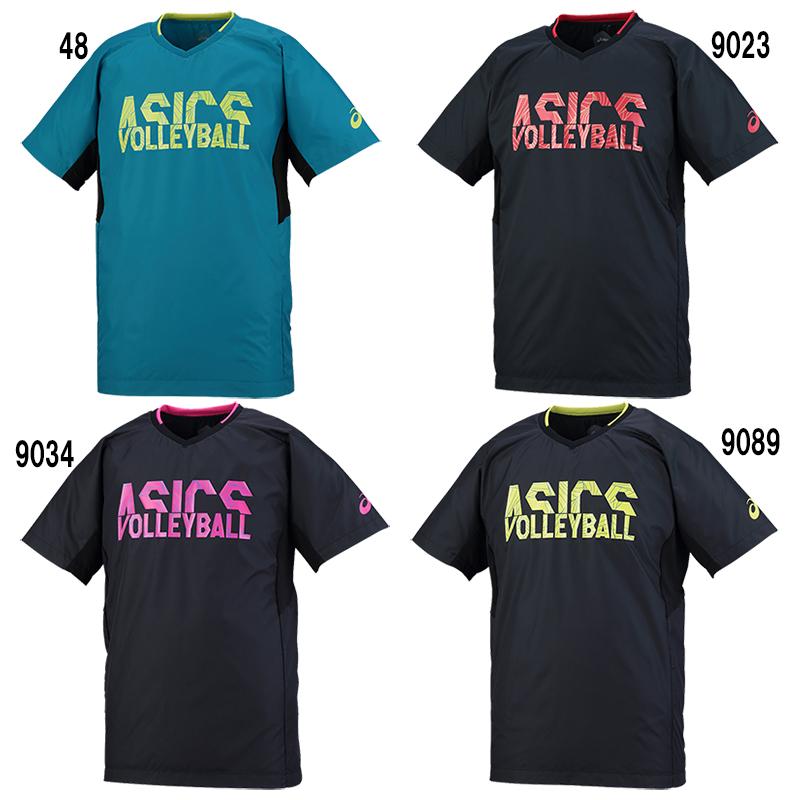 asics アシックス　バレーボール　シャツ　L ASICS（アシックス） Tシャツ ウオームアップショートスリーブトップ