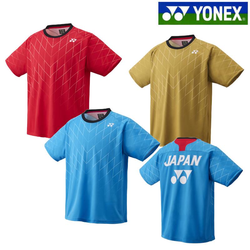 YONEX 75周年記念限定バドミントンシャツ 青 ssサイズ YONEX（ヨネックス） ドライTシャツ 16830 ユニセックス 2025SS