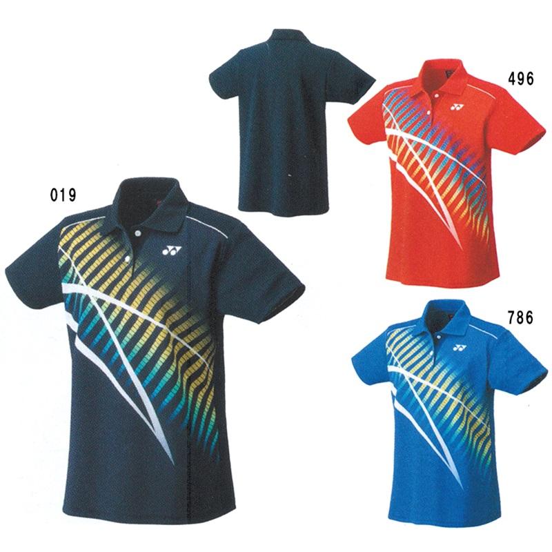 YONEX バドミントンシャツ M グレー/イエロー/レッド YONEX（ヨネックス） ゲームシャツ 20626 レディース 2021AW