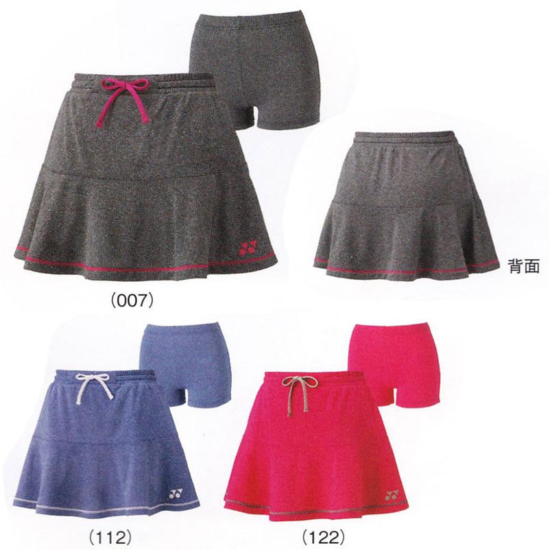 WOMEN バドミントンシャツ、インナースパッツ付きスカート YONEX（ヨネックス） WOMENスカート(インナースパッツ付) 26026