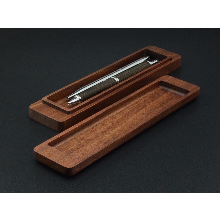 ペンケース 筆箱 ブラックウォールナット S 小物入 木製