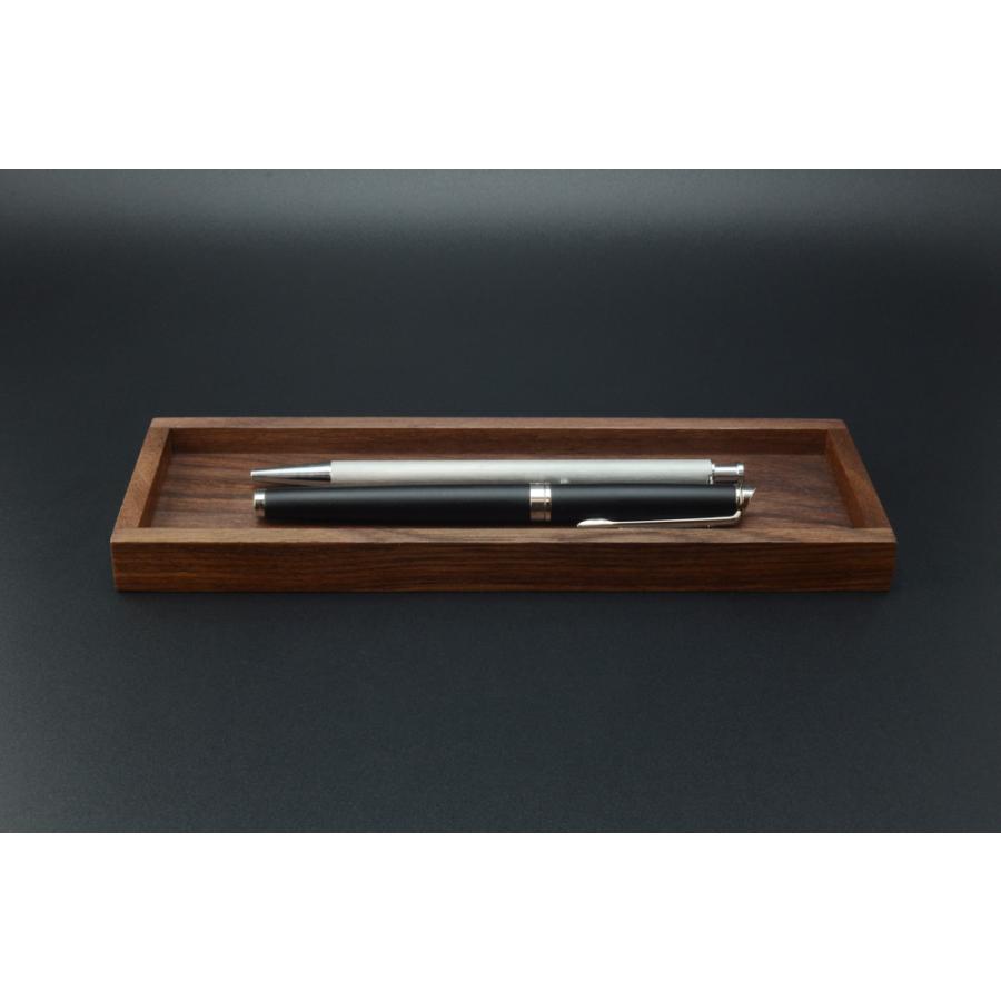 ペントレイ ブラックウォールナット M ペン皿 木製 ウォルナット シンプル おしゃれ トレイ トレー 上質 ギフト プレゼント 贈り物 社内 上司 |  | 02