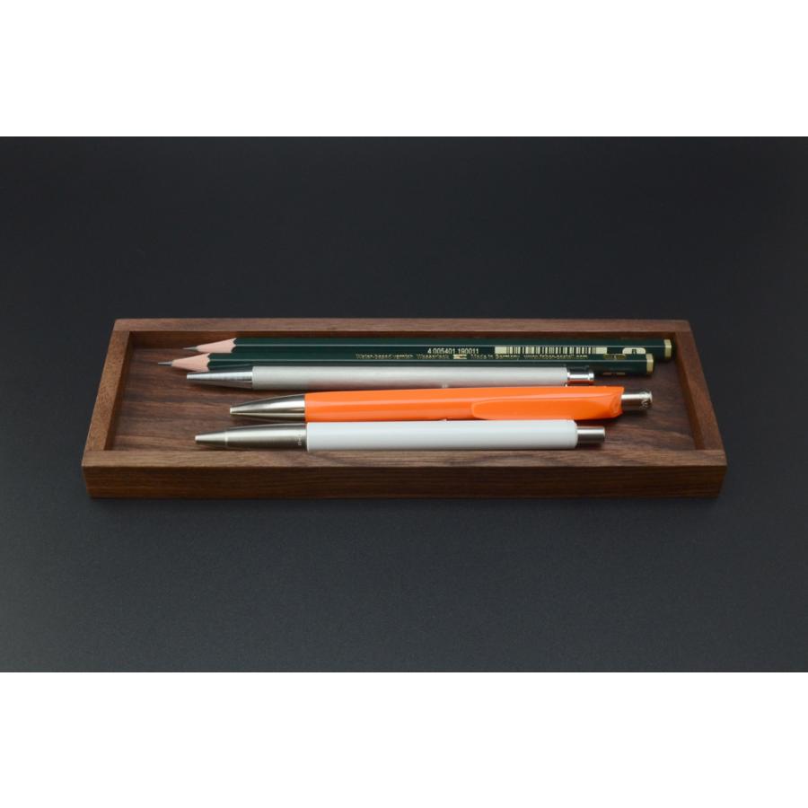 ペントレイ ブラックウォールナット M ペン皿 木製 ウォルナット シンプル おしゃれ トレイ トレー 上質 ギフト プレゼント 贈り物 社内 上司 |  | 04