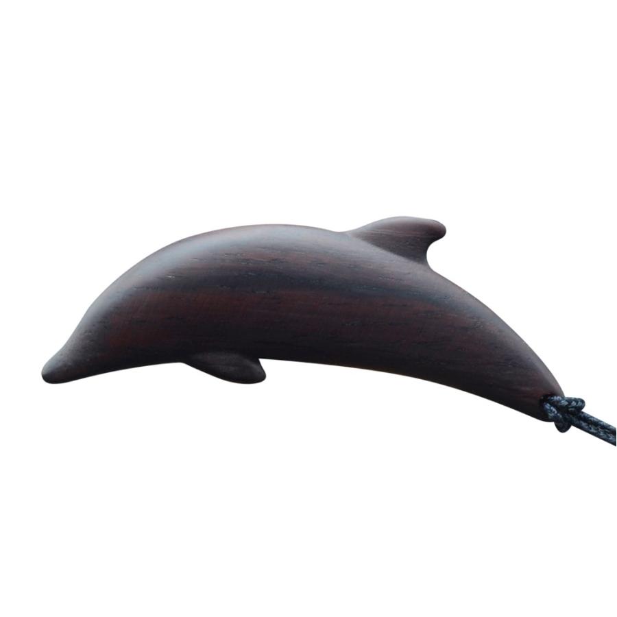ストラップ 根付 イルカ 本紫檀 携帯ストラップ キーホルダー 木製 ローズウッド シンプル デザイン 無垢 高品質 上質 ギフト プレゼント 贈り物 | 