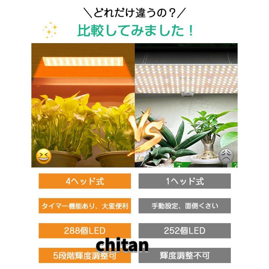 80W LED植物育成ライト 4ヘッドフルスペクトル Amazon.co.jp: LED植物育成ライト、スタンド付き4ヘッドプラントライト