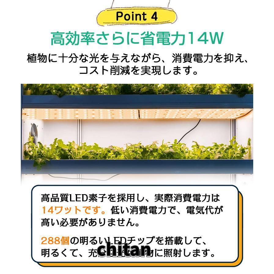 植物育成ライト 30W 4000K 4個 黒色 太陽光 フルスペクトルLED22 植物育成ライト 30W 4000K 4個 黒色 太陽光 フルスペクトルLED22