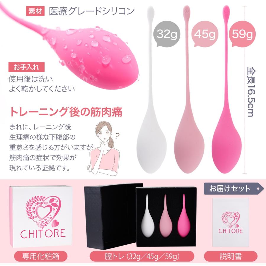 CHITORE 膣トレ 医師推奨 膣トレーニング 骨盤底筋 骨盤底筋
