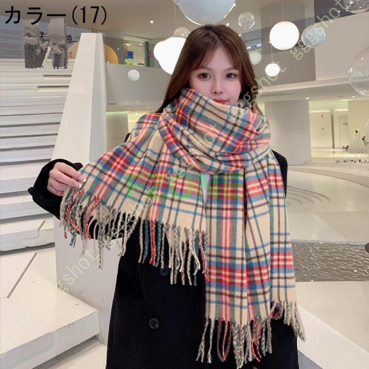 ブランド登録なし マフラー レディース チェック柄 大判 ブランド登録なし マフラー レディース チェック柄 大判
