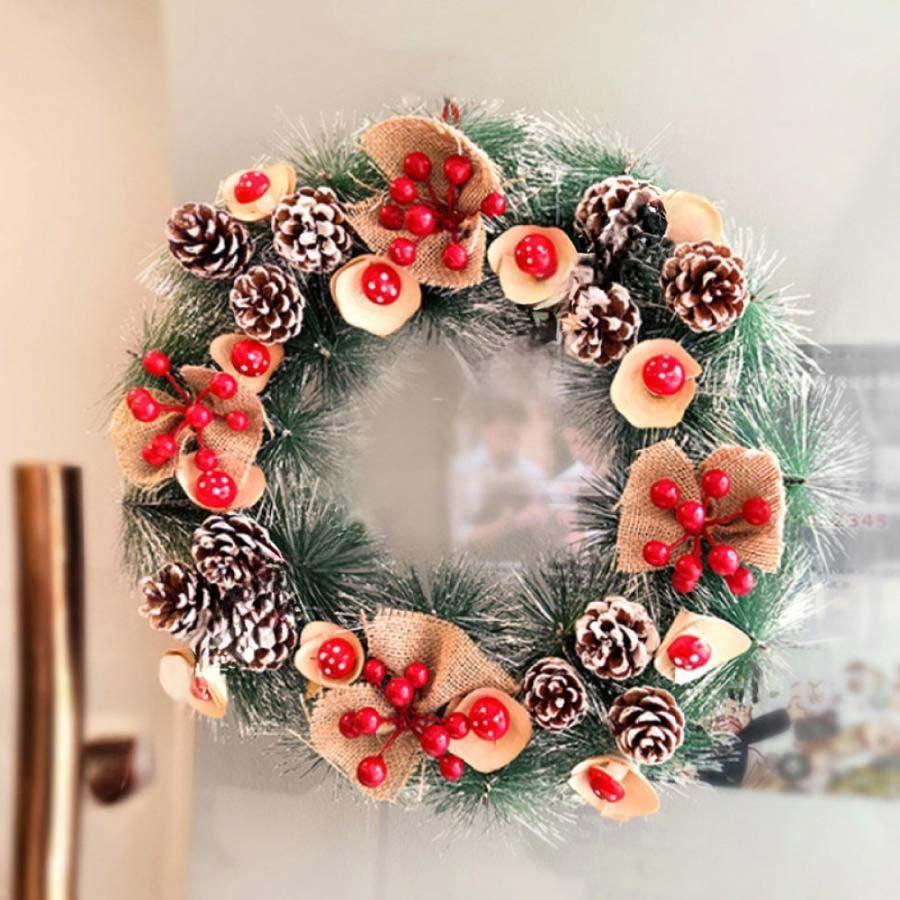 ブランド登録なし メリー！クリスマス 可愛い 冬 クリスマス リース 