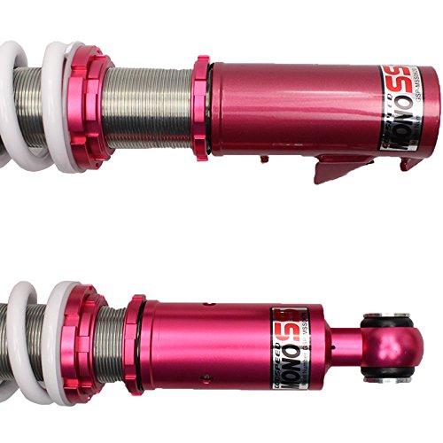 の正規取扱店 Godspeed MSS 0620 MonoSS Coilover Lowering Kit， Full Adjustable， Ride Height， Spring Tension And 16 Click Damping， compatible for Mitsubishi Mira