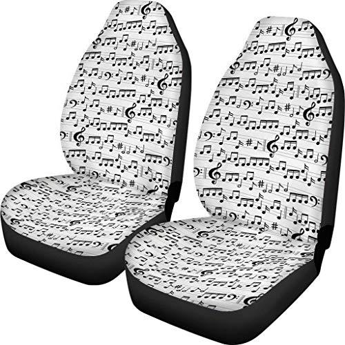Buybai Fun Car Seat Covers Cute Abstract Style Professional Music