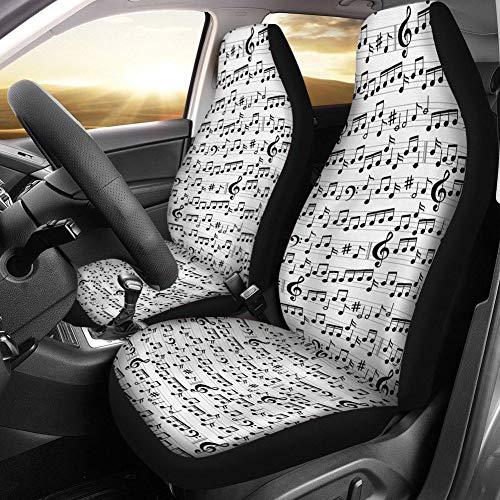 Buybai Fun Car Seat Covers Cute Abstract Style Professional Music